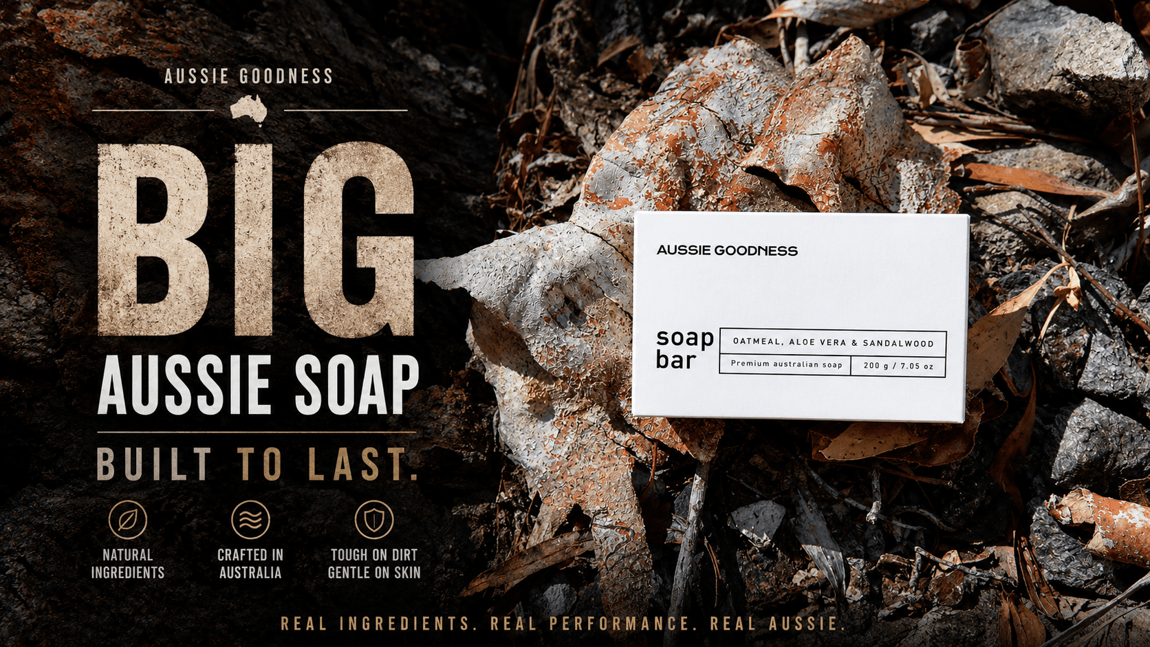 Premium Australian Oatmeal, Aloe Vera & Sandalwood Soap Bar | 200g |